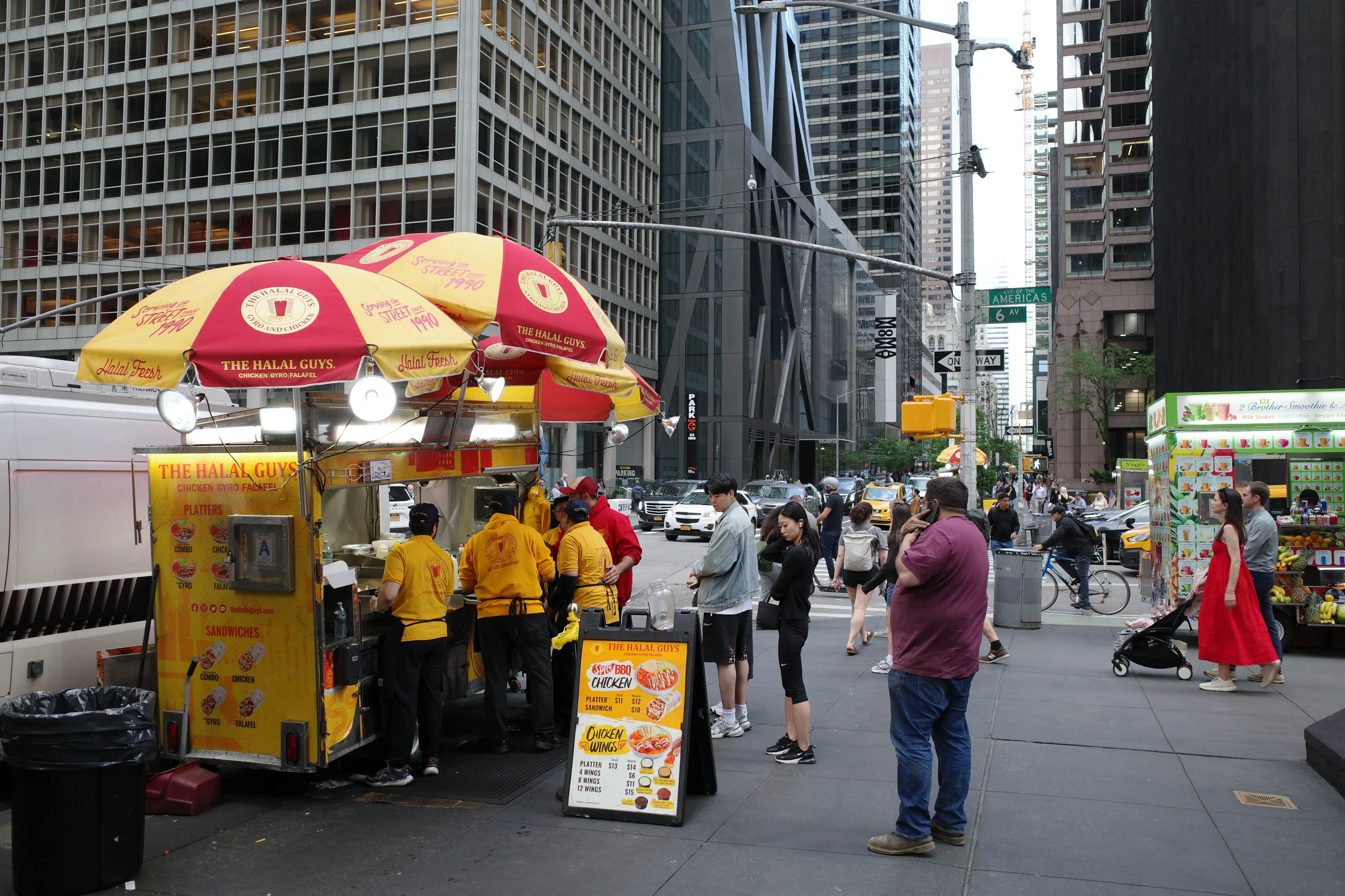 The original Halal Guys on 53rd and 6th, in manhattan.